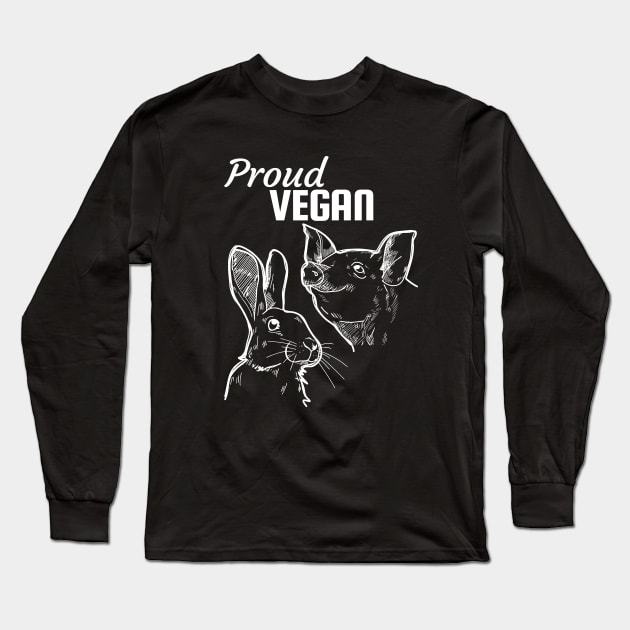 Proud vegan Long Sleeve T-Shirt by Purrfect